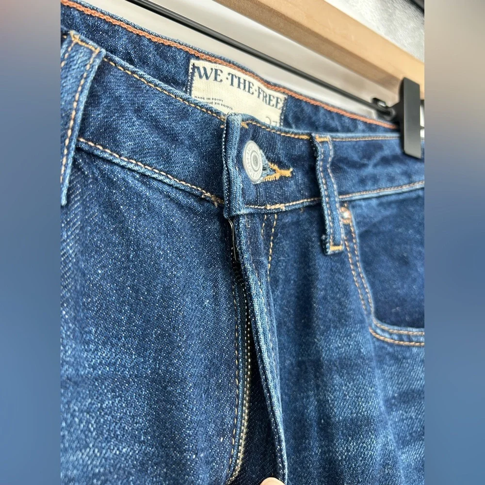 We the Free Pacifica High Rise Slim Straight Jeans‎ Dark Wash- Size 27